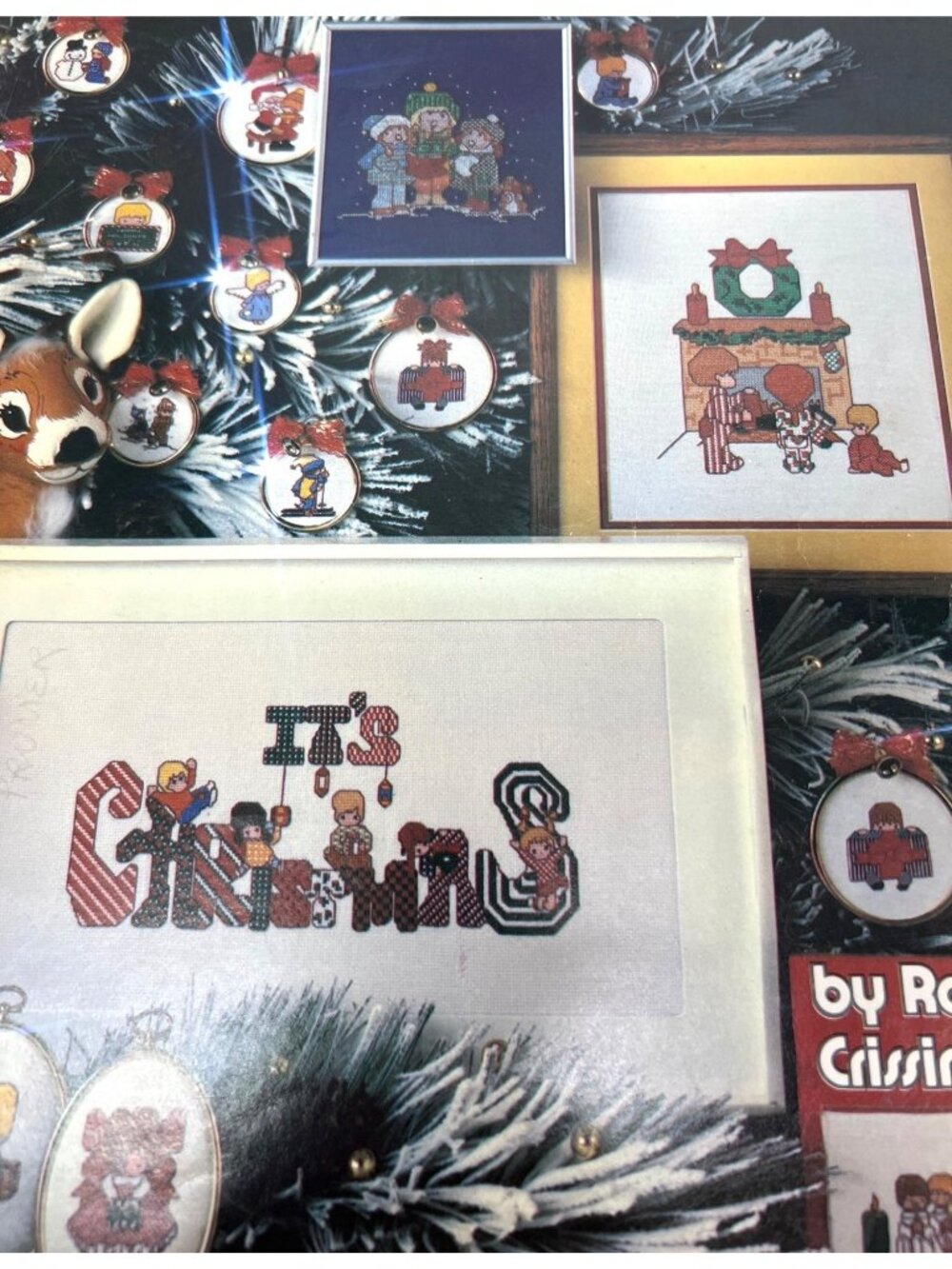 Charted Christmas Kids Cross-Stitch Pattern Book By Rachel Crissinger